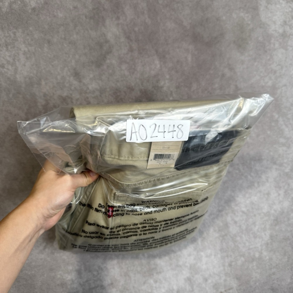 Nwt LEVI STRAUSS Men 514 Straight 100% Cotton Denim Jeans TAG 33x32 Khaki - Picture 10 of 10